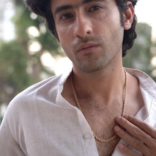 Luxury Gold-Plated Rope Chain Necklace