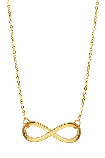 Gold-Plated Infinity Necklace