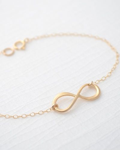 Gold-Plated Infinity Necklace