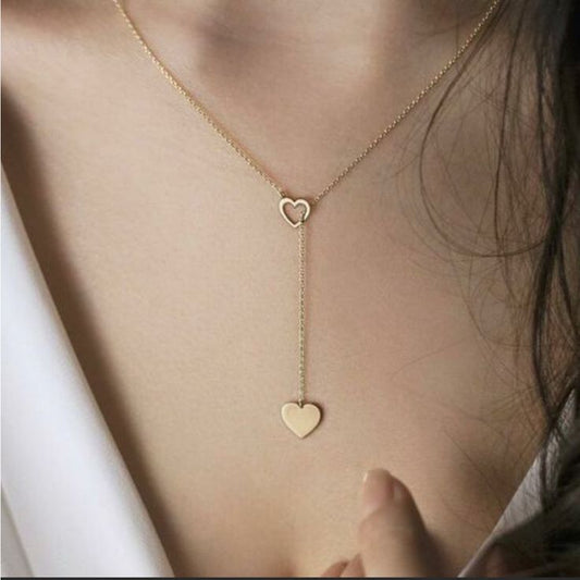 Heart Lariat Necklace