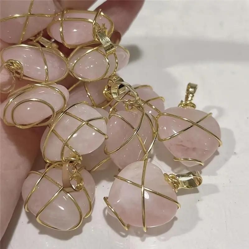 Heart-Shaped Crystal Pendant Necklace