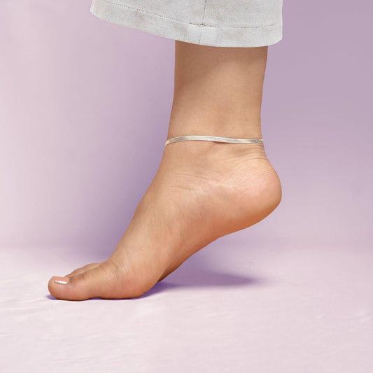 Sterling Silver Snake Chain Anklet