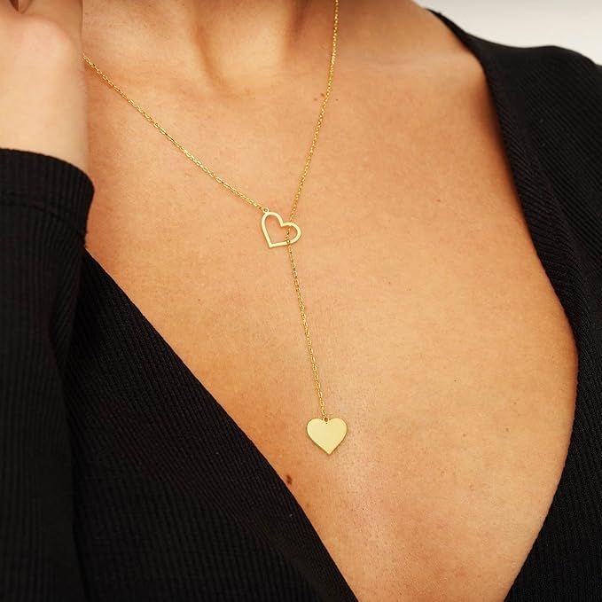Heart Lariat Necklace